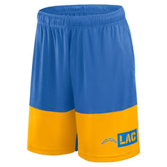 Los Angeles Chargers Logo Athletic Best of the Best Shorts Powder Blue