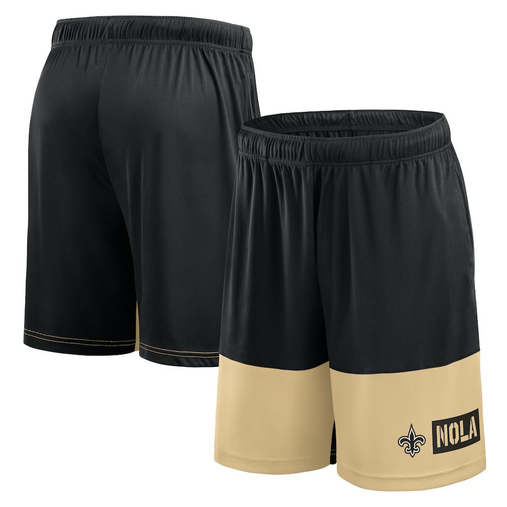 New Orleans Saints Logo Athletic Best of the Best Shorts Black