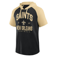 New Orleans Saints Logo Athletic Prime Hoodie T-Shirt Black
