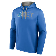 Detroit Lions Logo Athletic Head Start Pullover Hoodie Blue
