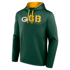 Green Bay Packers Logo Athletic Head Start Pullover Hoodie Green