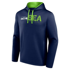 Seattle Seahawks Logo Athletic Head Start Pullover Hoodie College Navy