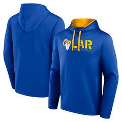 Los Angeles Rams Logo Athletic Head Start Pullover Hoodie Royal