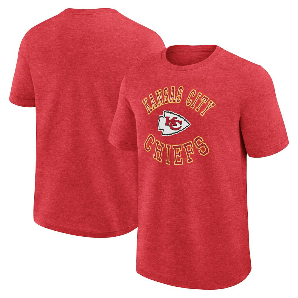 Kansas City Chiefs Logo Athletic Success T-Shirt Heather Red