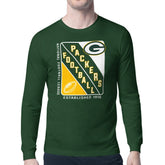 Green Bay Packers Starter Shield Logo Long Sleeve T-Shirt Olive