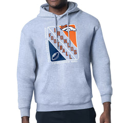Denver Broncos Starter Shield Logo Pullover Hoodie Heather Gray