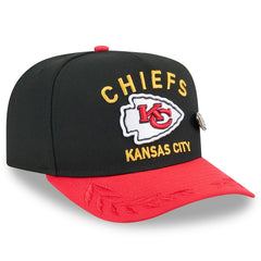 Kansas City Chiefs New Era 2025 NFL Draft On Stage A-Frame 59FIFTY Fitted Hat Black/Red