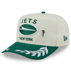 New York Jets New Era 2025 NFL Draft A-Frame 59FIFTY Fitted Hat Cream/Green