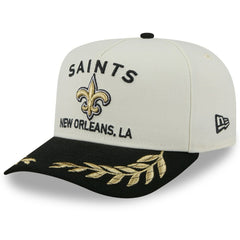 New Orleans Saints New Era 2025 NFL Draft A-Frame 9FIFTY Snapback Hat Cream/Black