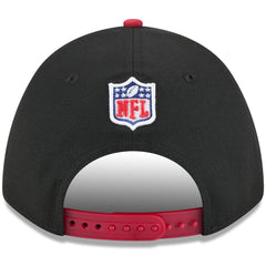 Arizona Cardinals New Era 2025 NFL Draft 9FORTY A-Frame M-Crown Adjustable Hat Black/Cardinal