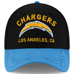 Los Angeles Chargers New Era 2025 NFL Draft 39THIRTY Flex Hat Black/Powder Blue