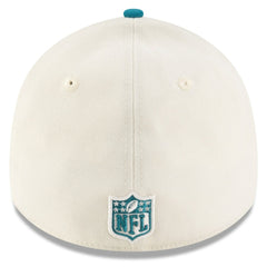 Jacksonville Jaguars New Era 2025 NFL Draft 39THIRTY Flex Hat Cream/Teal