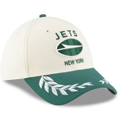 New York Jets New Era 2025 NFL Draft 39THIRTY Flex Hat Cream/Green