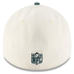 Philadelphia Eagles New Era 2025 NFL Draft 39THIRTY Flex Hat Cream/Midnight Green