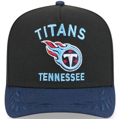 Tennessee Titans New Era Youth 2025 NFL Draft A-Frame 9FIFTY Snapback Hat Black/Navy