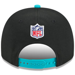 Miami Dolphins New Era Youth 2025 NFL Draft A-Frame 9FIFTY Snapback Hat Black/Aqua