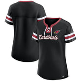 Fanatics Arizona Cardinals Women's Original State Lace-Up T-Shirt Black