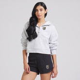 Vegas Golden Knights lululemon Women's Scuba Oversized Half-Zip Hoodie - Heathered Core Ultra Light Grey - NHL 202151261