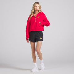 Chicago Blackhawks lululemon Women's Scuba Oversized Half-Zip Hoodie - True Red - NHL 202151269