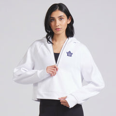 Toronto Maple Leafs lululemon Women's Scuba Oversized Half-Zip Hoodie - White - NHL 202151273