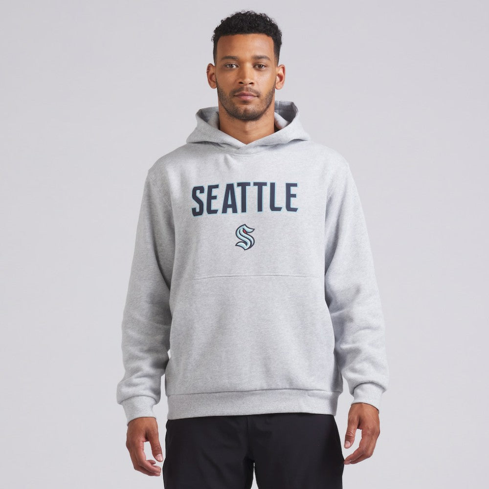 Seattle Kraken lululemon Steady State Pullover Hoodie - Heathered Silver Drop - NHL 202151362