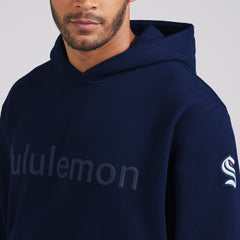 Seattle Kraken lululemon Steady State Pullover Hoodie - True Navy - NHL 202151378