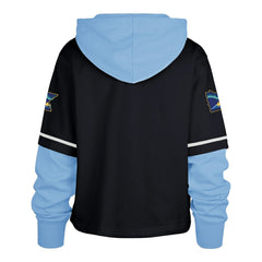 Minnesota Twins '47 Women's City Connect Shortstop Cropped Pullover Hoodie - Navy - 47 brand Discount