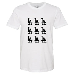 Los Angeles Dodgers Tiny Turnip Women's Logo Grid T-Shirt - White - MLB Sale