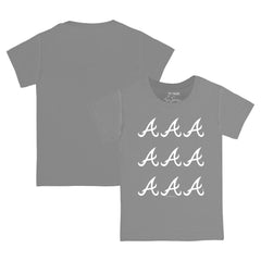 Atlanta Braves Tiny Turnip Youth Logo Grid T-Shirt - Gray - MLB Online