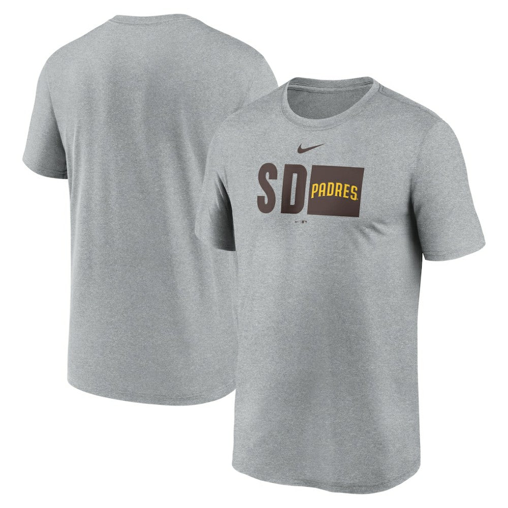 San Diego Padres Nike Tricode Legend Performance T-Shirt - Heather Gray - Nike Sale
