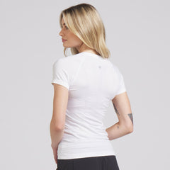 Detroit Red Wings lululemon Women's Swiftly Tech Short-Sleeve Shirt 2.0 - White - NHL 202164659