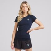 Seattle Kraken lululemon Women's Swiftly Tech Short-Sleeve Shirt 2.0 - True Navy - NHL 202164660