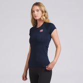 Montreal Canadiens lululemon Women's Swiftly Tech Short-Sleeve Shirt 2.0 - True Navy - NHL 202164671