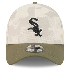 Chicago White Sox New Era 2025 Armed Forces Day 39THIRTY Flex Hat - Light Beige/Olive - New Era Lifestyle