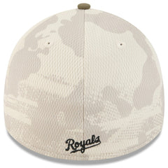 Kansas City Royals New Era 2025 Armed Forces Day 39THIRTY Flex Hat - Light Beige/Olive - New Era on Sale