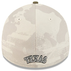 Texas Rangers New Era 2025 Armed Forces Day 39THIRTY Flex Hat - Light Beige/Olive - New Era Online