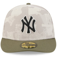 New York Yankees New Era 2025 Armed Forces Day 59FIFTY Fitted Hat - Light Beige/Olive - New Era Lifestyle