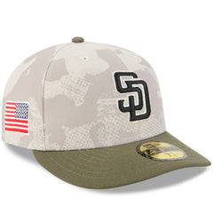 San Diego Padres New Era 2025 Armed Forces Day 59FIFTY Fitted Hat - Light Beige/Olive - New Era Sale