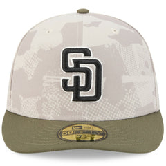 San Diego Padres New Era 2025 Armed Forces Day 59FIFTY Fitted Hat - Light Beige/Olive - New Era Sale