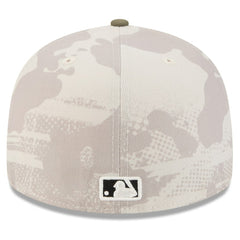 Tampa Bay Rays New Era 2025 Armed Forces Day 59FIFTY Fitted Hat - Light Beige/Olive - New Era Discount