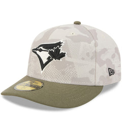 Toronto Blue Jays New Era 2025 Armed Forces Day 59FIFTY Fitted Hat - Light Beige/Olive - New Era Online