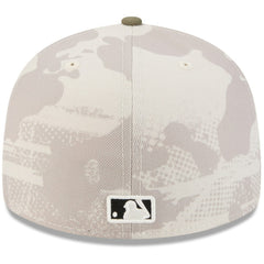 Toronto Blue Jays New Era 2025 Armed Forces Day 59FIFTY Fitted Hat - Light Beige/Olive - New Era Online
