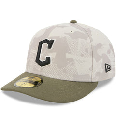Cleveland Guardians New Era 2025 Armed Forces Day 59FIFTY Fitted Hat - Light Beige/Olive - New Era Online