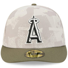 Los Angeles Angels New Era 2025 Armed Forces Day 59FIFTY Fitted Hat - Light Beige/Olive - New Era Sale