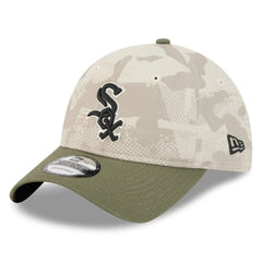 Chicago White Sox New Era 2025 Armed Forces Day 9TWENTY Adjustable Hat - Light Beige/Olive - New Era on Sale