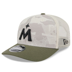 Minnesota Twins New Era 2025 Armed Forces Day 9SEVENTY Stretch-Snap Hat - Light Beige/Olive - New Era Lifestyle