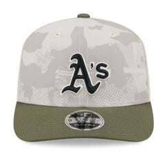Athletics New Era 2025 Armed Forces Day 9SEVENTY Stretch-Snap Hat - Light Beige/Olive - New Era Online