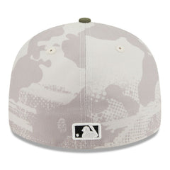 Chicago Cubs New Era 2025 Armed Forces Day Low Profile 59FIFTY Fitted Hat - Light Beige/Olive - New Era Sale