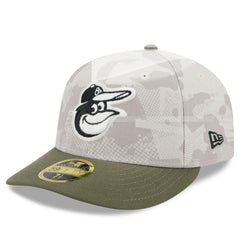 Baltimore Orioles New Era 2025 Armed Forces Day Low Profile 59FIFTY Fitted Hat - Light Beige/Olive - New Era on Sale