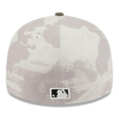 Los Angeles Angels New Era 2025 Armed Forces Day Low Profile 59FIFTY Fitted Hat - Light Beige/Olive - New Era Discount
